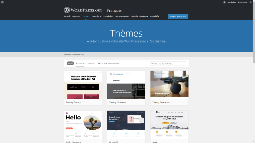 Choisir le thème WordPress qui vous convient